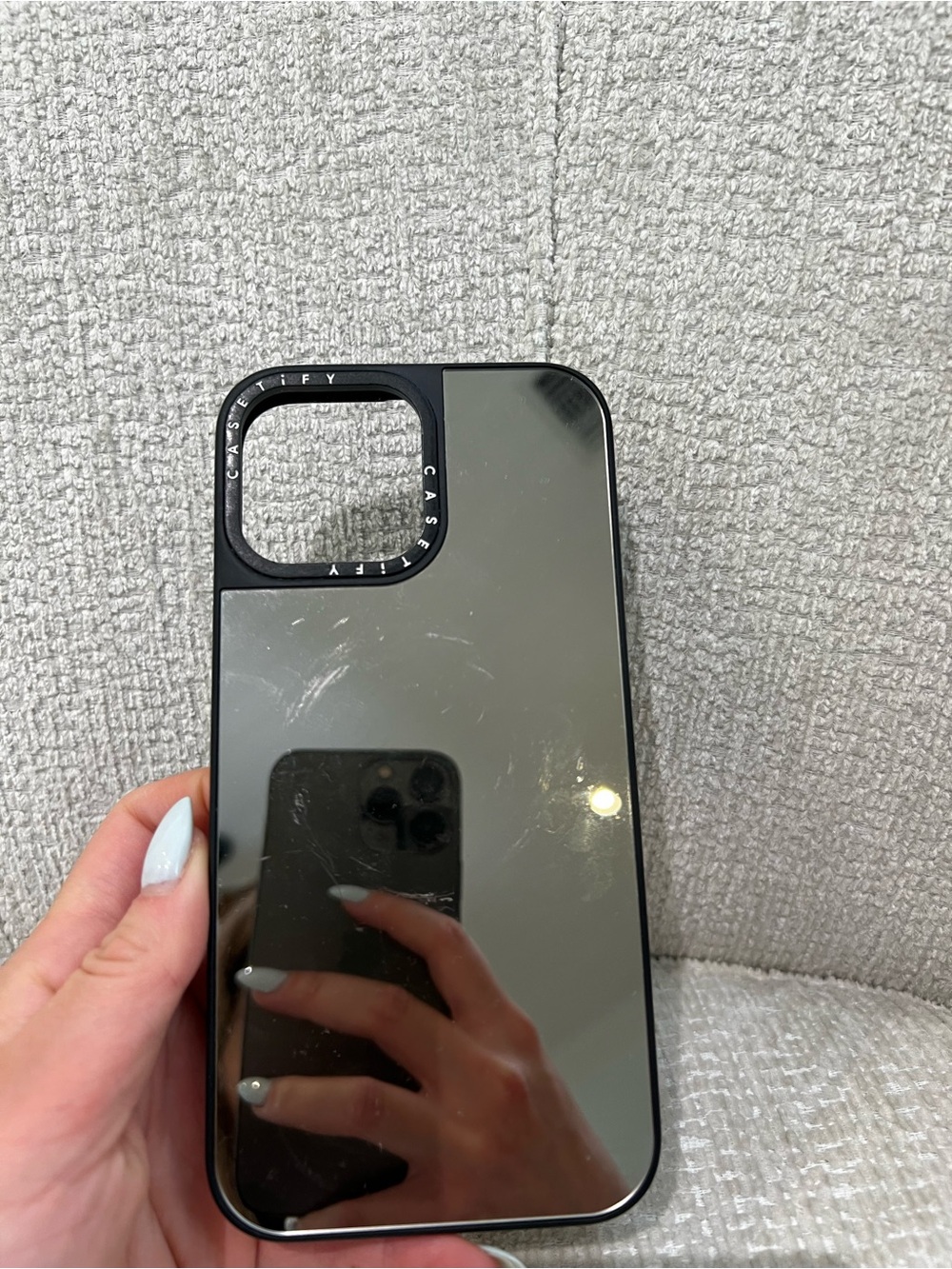 Apple 13 pro max CASETiFY Mirror Phone Case in Black